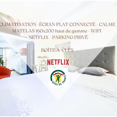 Studio Atypique Et Cosy, Classe "Gite De France" 5Min Centre, 15Min Gare, Lit Queen Size "Climatisation, Netflix Et Wifi, Parking, Lave Vaisselle, Boite A Cles Pour Arrivee Tardive - Gites La Tarine Albertville Esterno foto