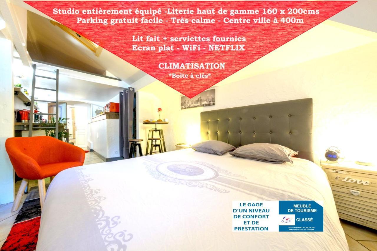 Studio Atypique Et Cosy, Classe "Gite De France" 5Min Centre, 15Min Gare, Lit Queen Size "Climatisation, Netflix Et Wifi, Parking, Lave Vaisselle, Boite A Cles Pour Arrivee Tardive - Gites La Tarine Albertville Esterno foto